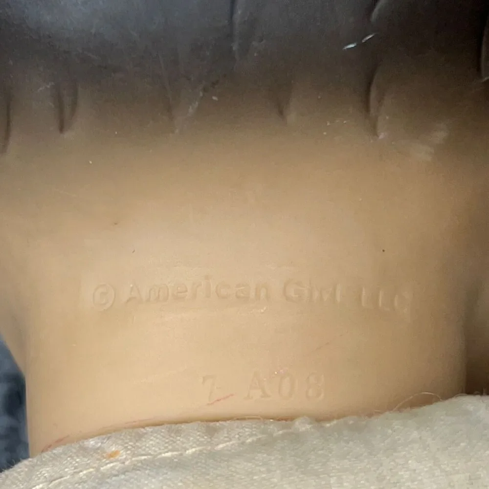 American Girl Bitty Baby Doll 16” Soft Body Vinyl Limbs Brown Eyes Hair VTG READ